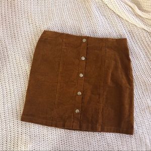 Corduroy miniskirt